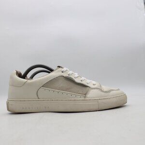 AllSaints Alton Men's EU Size 43 White Leather Low Top Casual Sneakers